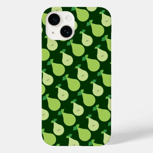 緑モダン梨SG7ケース Case-Mate iPhoneケース (裏面)