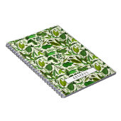 緑モダン植物単図 ノートブック (右側)