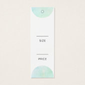 緑モダン水色ソーシャルメディア価格ラベル (裏面)