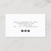 緑モダン水色 名刺 (裏面)