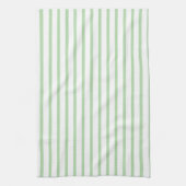 緑モダン淡い色のストライプキッチンタオル キッチンタオル (縦)