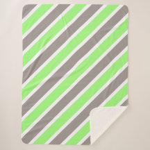 緑モダン灰色の斜めパタストライプのーン