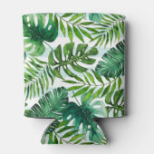 緑モダン熱帯水の色葉の 缶クーラー (裏面)