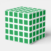 緑モダン白格子方格子パターン フェイバーボックス (裏面サイド)