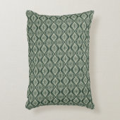 緑モダン素朴の幾何学的パターン アクセントクッション (正面(垂直))