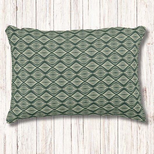 緑モダン素朴の幾何学的パターン アクセントクッション