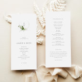 緑モダン結婚式 プログラム