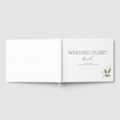 緑モダン結婚色 ゲストブック (全面)