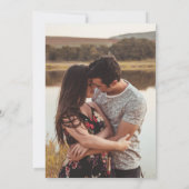 緑モダン結婚色 セーブザデート (裏面)