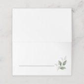 緑モダン結婚色 プレイスカード (外部開封)