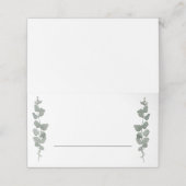 緑モダン結婚色 プレイスカード (外部開封)