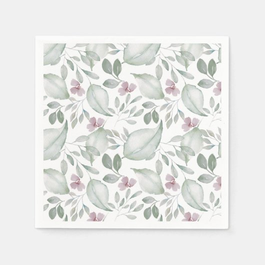 緑モダン色の水の色のパタ結婚ーン スタンダードカクテルナプキン (正面)