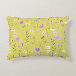 緑モダン色の水素朴色フローラ アクセントクッション