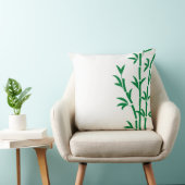 緑モダン色の白い緑の竹のトレンディーシック クッション (椅子)