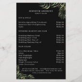 緑モダン色フライヤー チラシ (裏面)