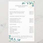 緑モダン色フライヤー チラシ (正面)