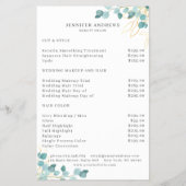 緑モダン色フライヤー チラシ (裏面)