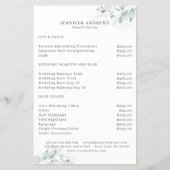 緑モダン色フライヤー チラシ (正面)