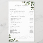 緑モダン色フライヤー チラシ (裏面)