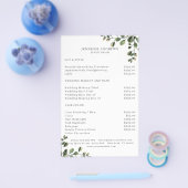 緑モダン色フライヤー チラシ (シングル)