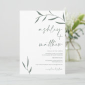 緑モダン葉名書結婚跡 招待状 (スタンド正面)