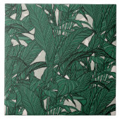 緑モダン葉植物植物デザイン タイル (正面)