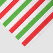 緑モダン赤白ストライプクリスマス 薄葉紙 (詳細)