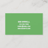 緑モダン配管配管配管配管水栓水 名刺 (裏面)