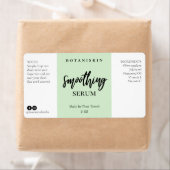 緑モダン顔血清ラベル ラベル (インサイチュ)