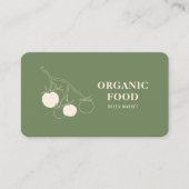 緑モダン食オーガニック品 名刺 (正面)