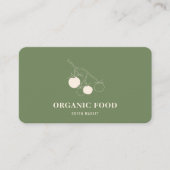 緑モダン食オーガニック品 名刺 (正面)
