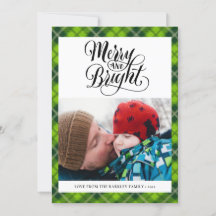 緑モダン黒タータンチェックプレイドおもしろいスクリプトシンプル