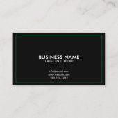 緑モダン黒芝生業 名刺 (裏面)