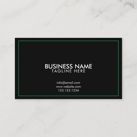 緑モダン黒芝生業 名刺 (裏面)