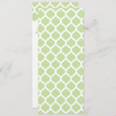 緑モロッコパタ結婚ーンのメニュー メニュー (正面/裏面)