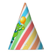 緑モンスターの第1誕生日のカスタム パーティーハット (右)