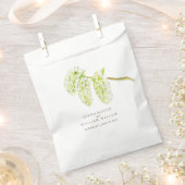 緑ヤナギのカタキンスの水色結婚式の引き出物バッグ フェイバーバッグ (クリップ留めされた状態)