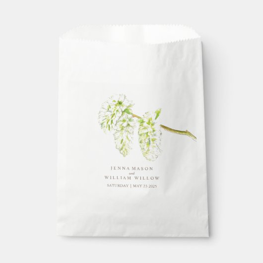 緑ヤナギのカタキンスの水色結婚式の引き出物バッグ フェイバーバッグ (正面)