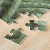 緑ヤーンと編むこと ジグソーパズル (側面)