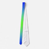 緑ユニークなタイおよび青いタイ ネクタイ (裏面)