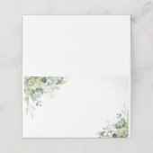 緑ユーカリ結婚の座席表 プレイスカード (外部開封)