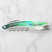 緑ユーモアのあるに見えるグラムワ素晴らしイン ソムリエナイフ (裏面)