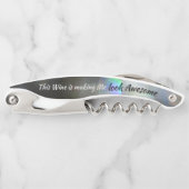 緑ユーモアのあるに見えるグラムワ素晴らしイン ソムリエナイフ (正面)