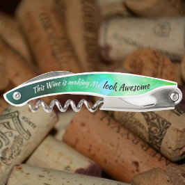 緑ユーモアのあるに見えるグラムワ素晴らしイン ソムリエナイフ