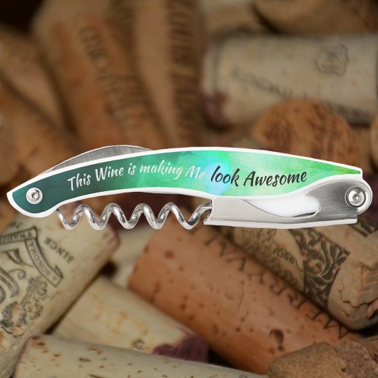 緑ユーモアのあるに見えるグラムワ素晴らしイン ソムリエナイフ