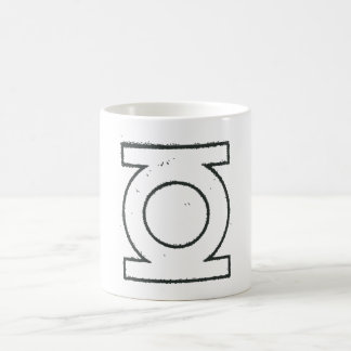 緑ランタンシンボルBW コーヒーマグカップ