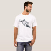 緑ランタンパンチBW Tシャツ (正面フル)