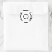 緑ランタンマーカー記号 ラウンドシール (バッグ)