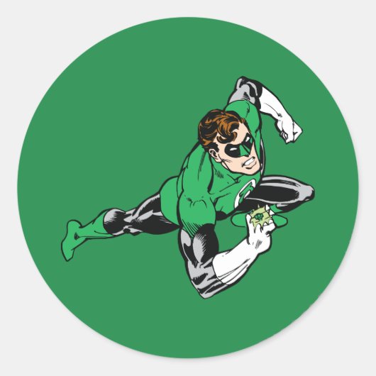 緑ランタン跳躍右 ラウンドシール (正面)