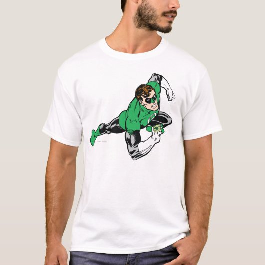 緑ランタン跳躍右 Tシャツ (正面)